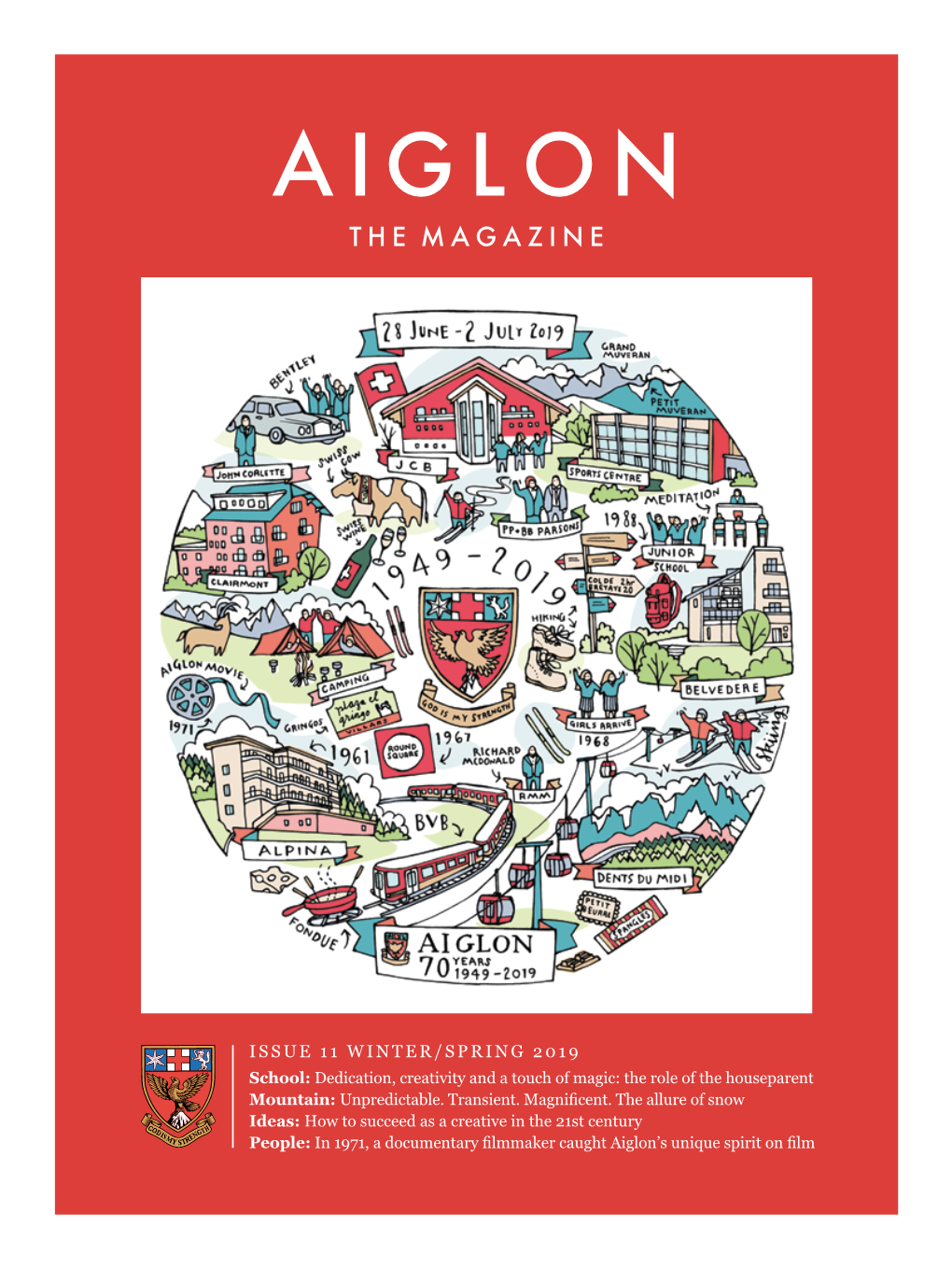 Aiglon’S Unique Spirit on Film AIGLON ISSUE 11 WINTER/SPRING 2019