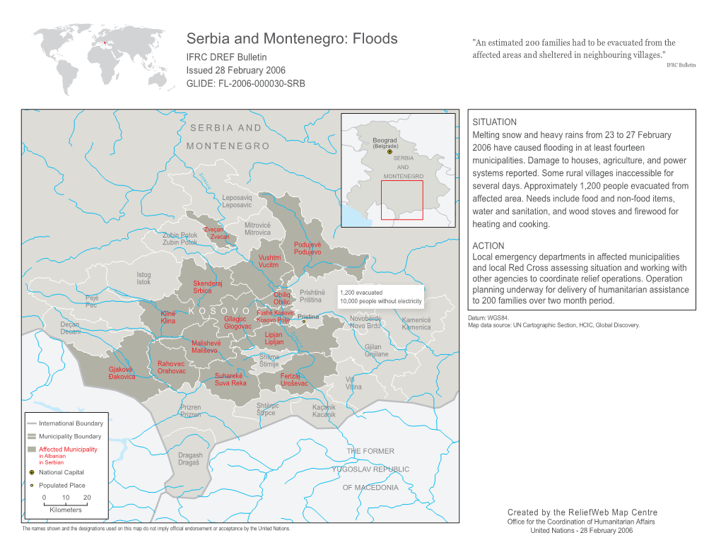 Serbia and Montenegro: Floods