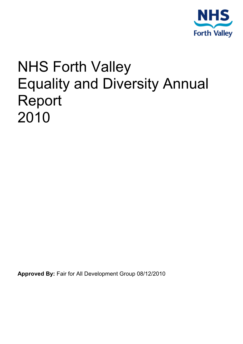 Equality and Diversity Annual Report