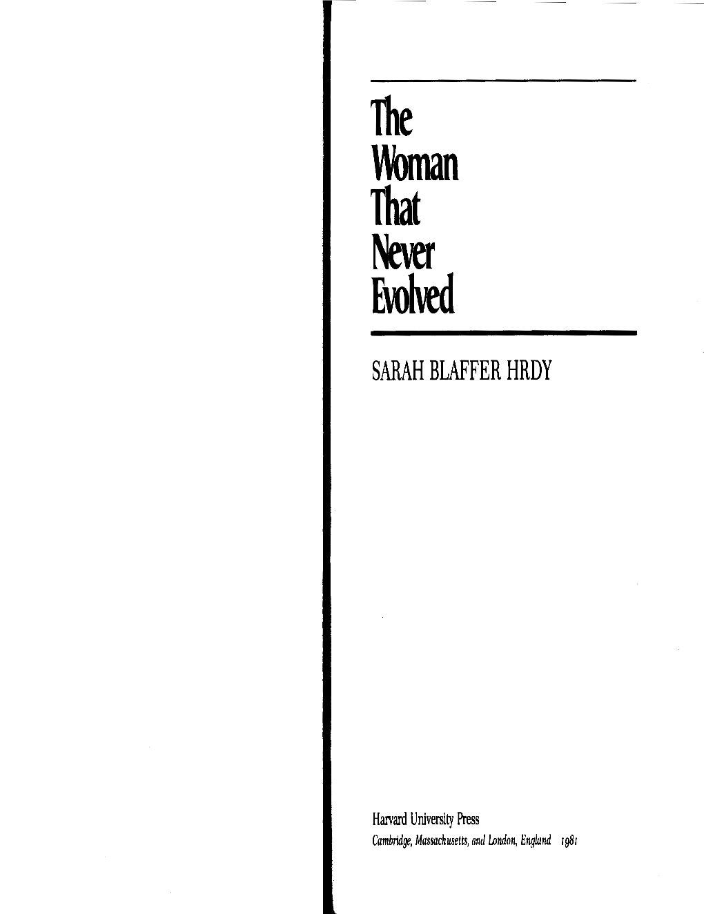 The Woman That Never Evolved.Pdf