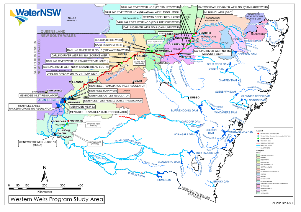 Western Weirs Program Study Area IA S PL2018/1480