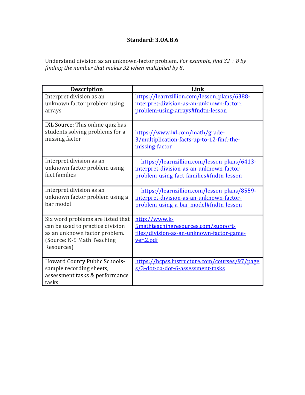 Understand Division As an Unknown-Factor Problem. for Example, Find 32 8 by Finding The