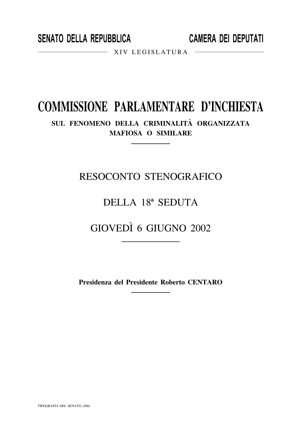 Commissione Parlamentare D'inchiesta