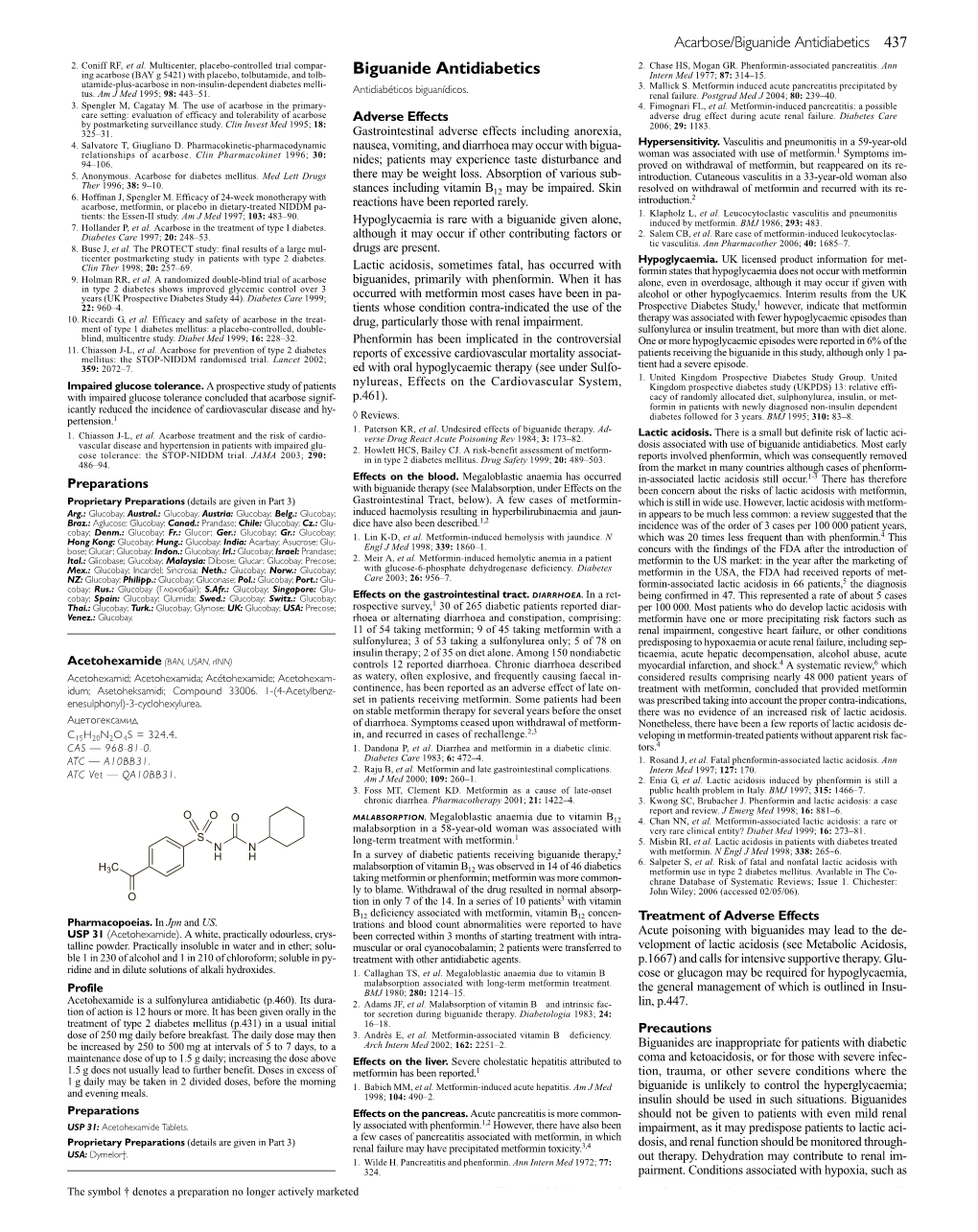 Biguanide Antidiabetics 437