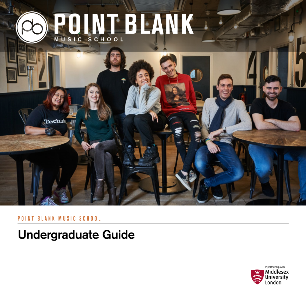 Undergraduate Guide POINT BLANK MUSIC SCHOOL POINT BLANK MUSIC SCHOOL