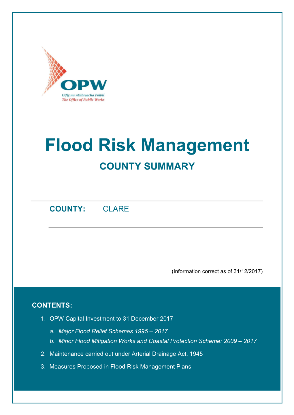 Flood Risk Management