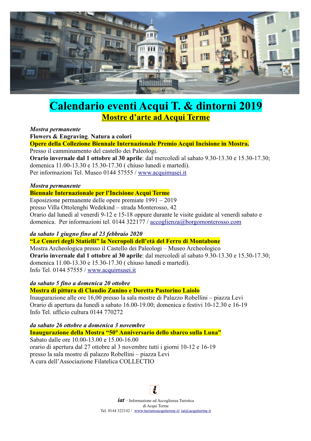 EVENTI E MANIFESTAZIONI MESE DI OTTOBRE.Odt