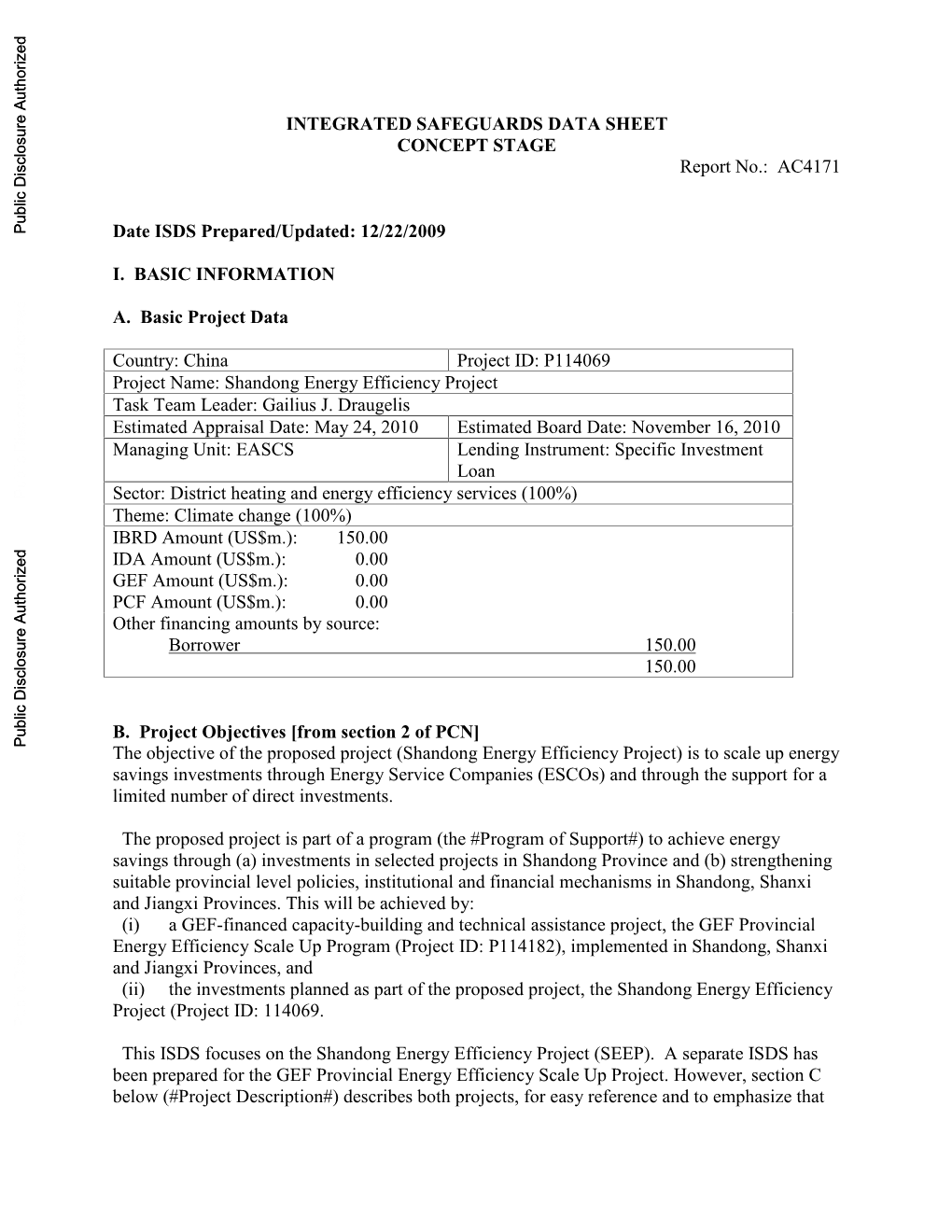 World Bank Document