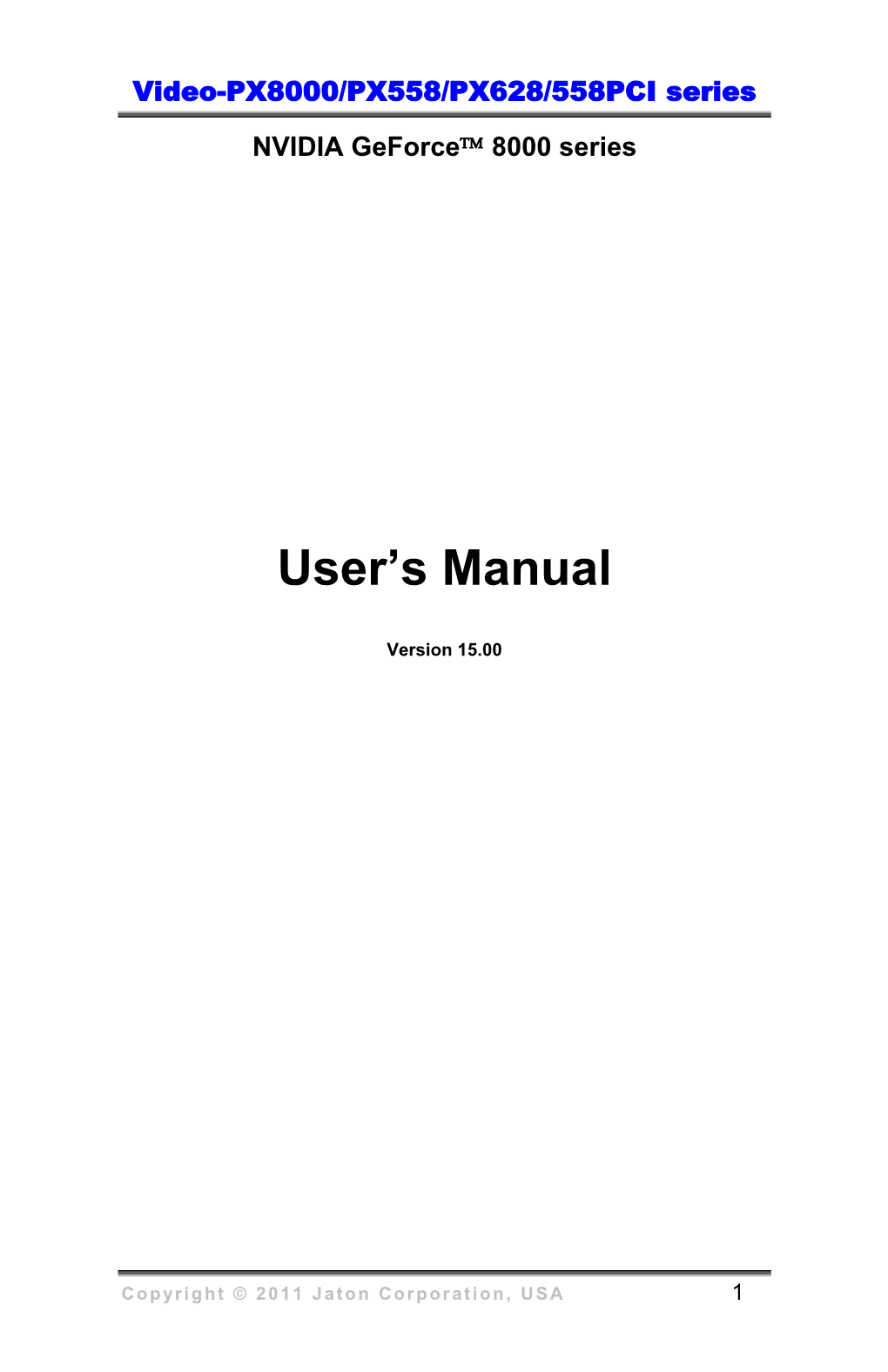 User's Manual