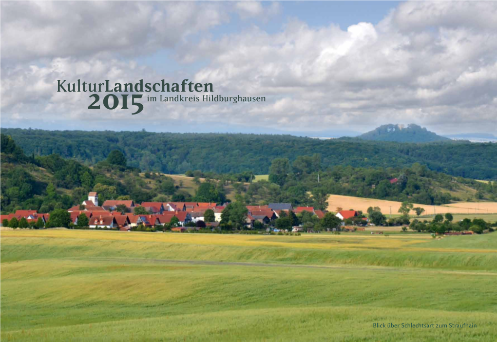 Kulturlandschaften 2015 Im Landkreis Hildburghausen