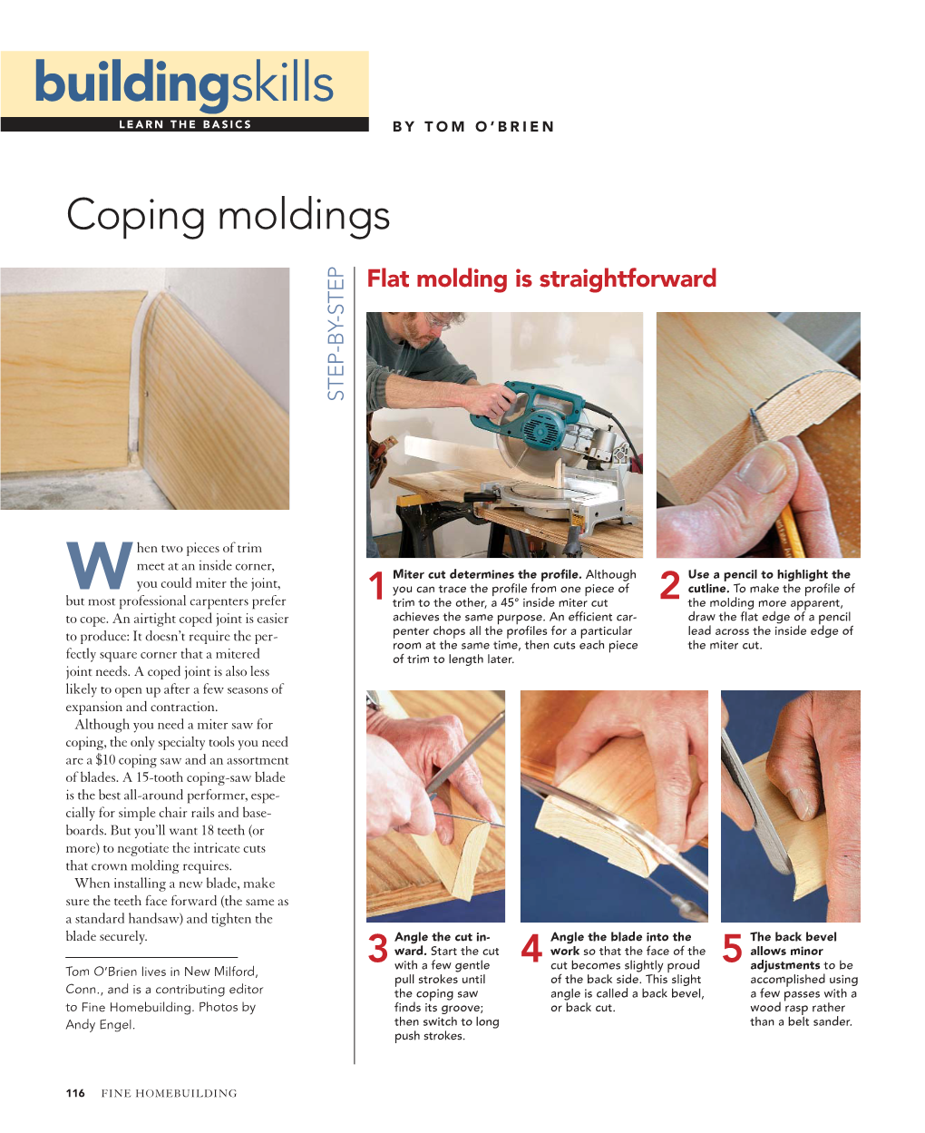 Coping Molding Joints