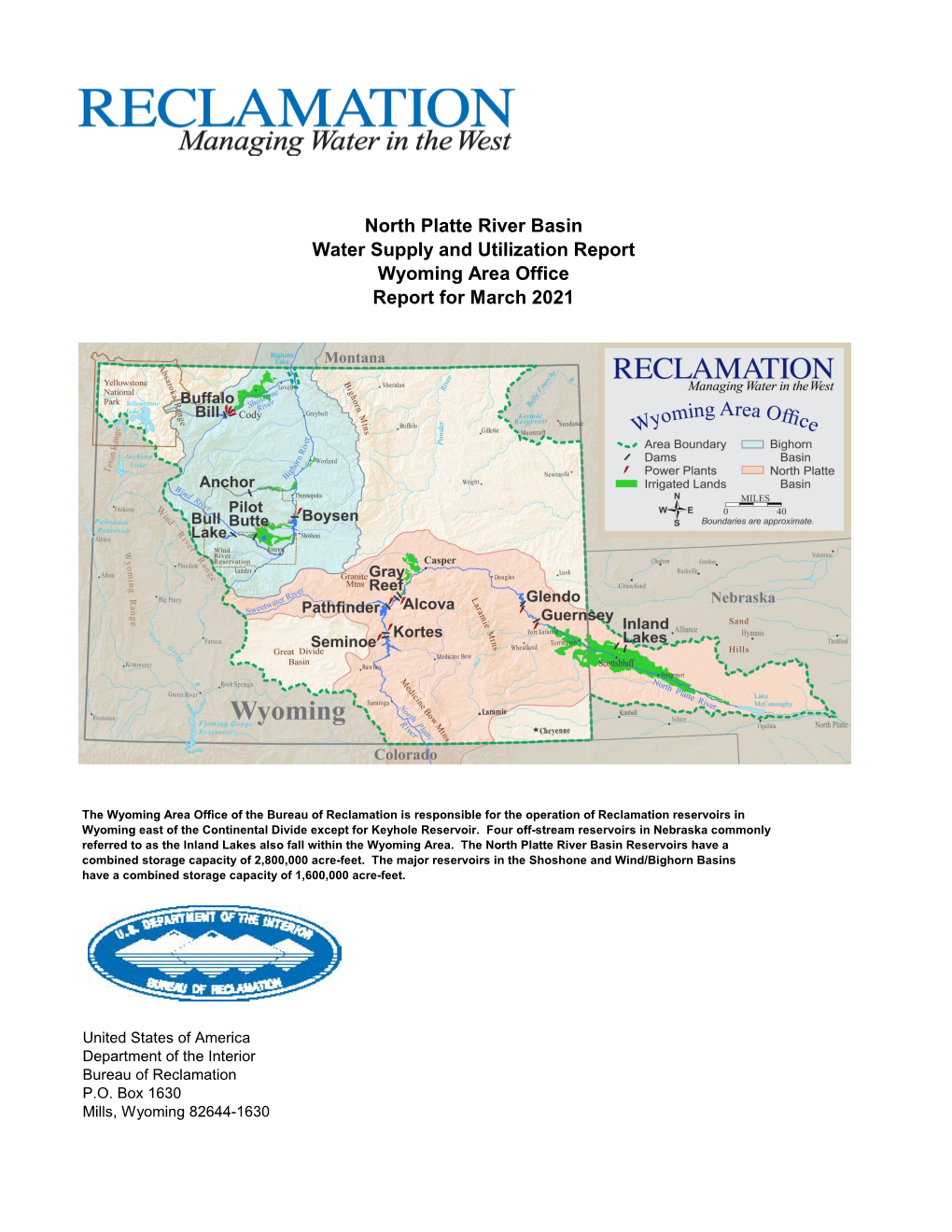 North Platte River Basin Report