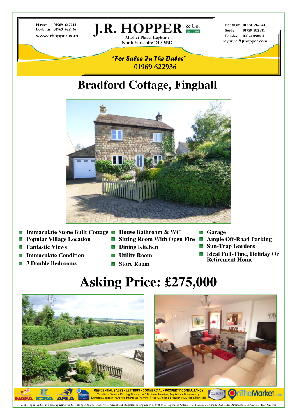 Bradford Cottage, Church Lane, Finghall