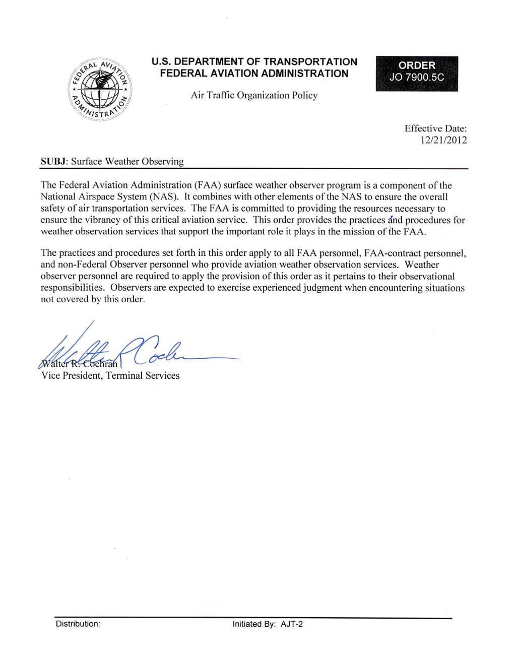 FAA Surface Weather Observations Manual