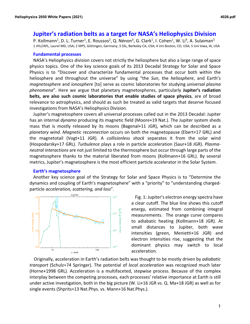 Jupiter's Radiation Belts As a Target for NASA's Heliophysics Division