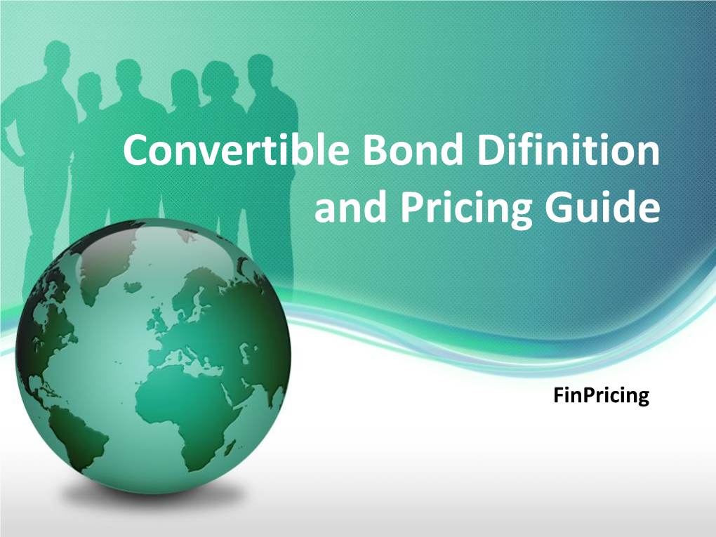 Convertible Bond Tutorial | Finpricing