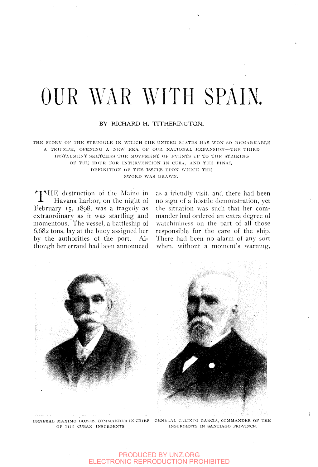 Our War with Spain