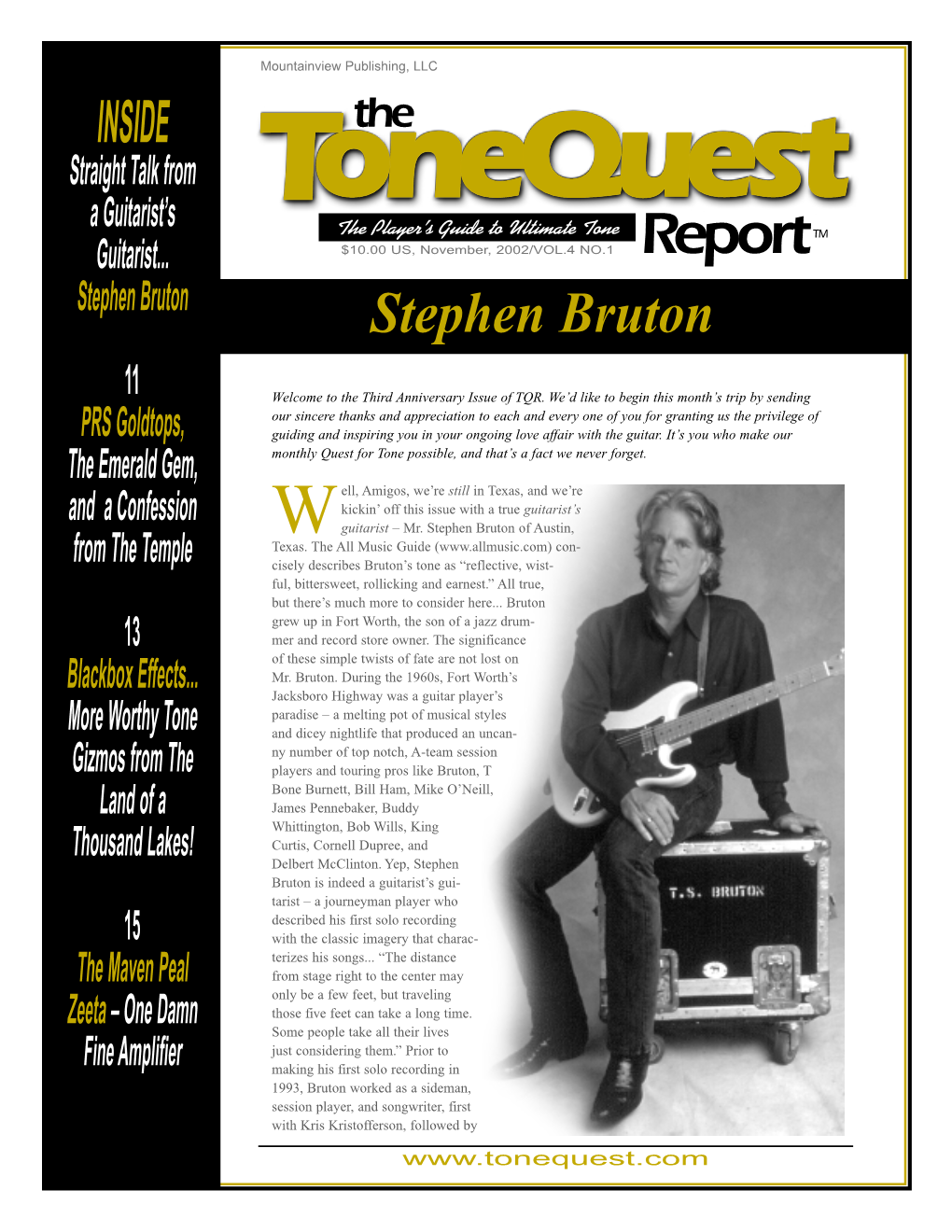 Report Stephen Bruton Stephen Bruton