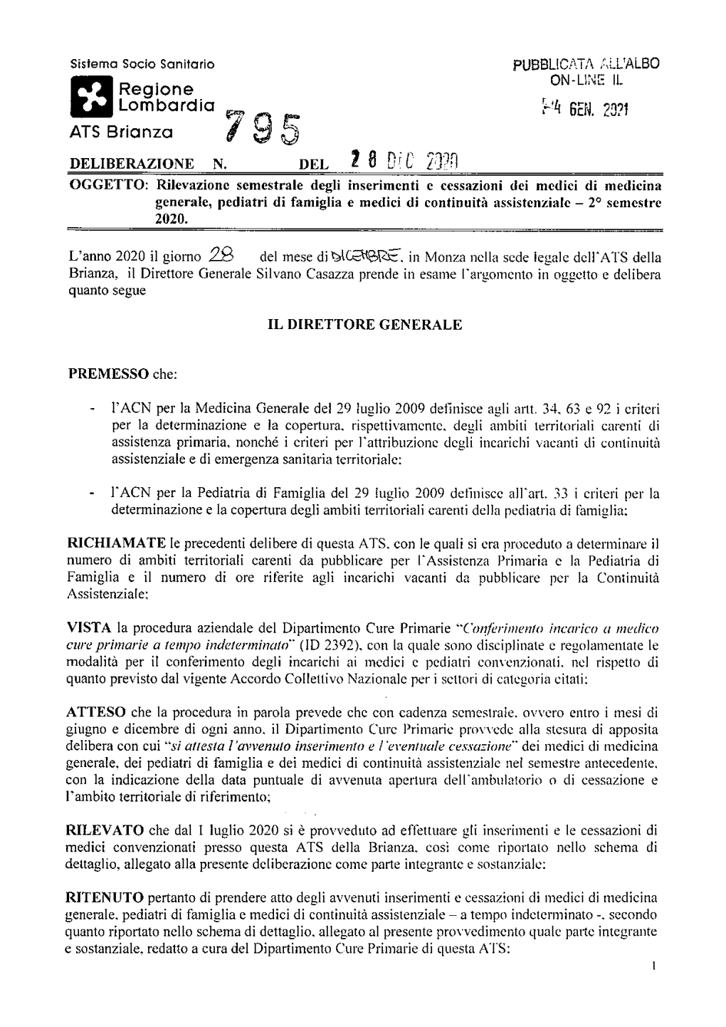 Regione Lombardia ATS Brianza 8 Dic M