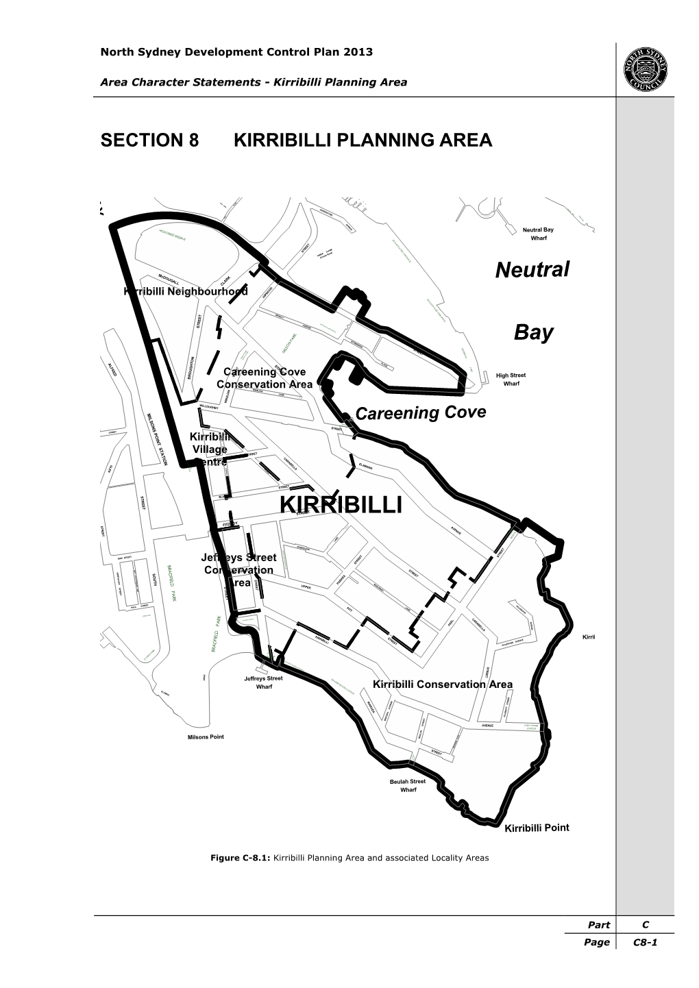 Section 8 Kirribilli Planning Area R