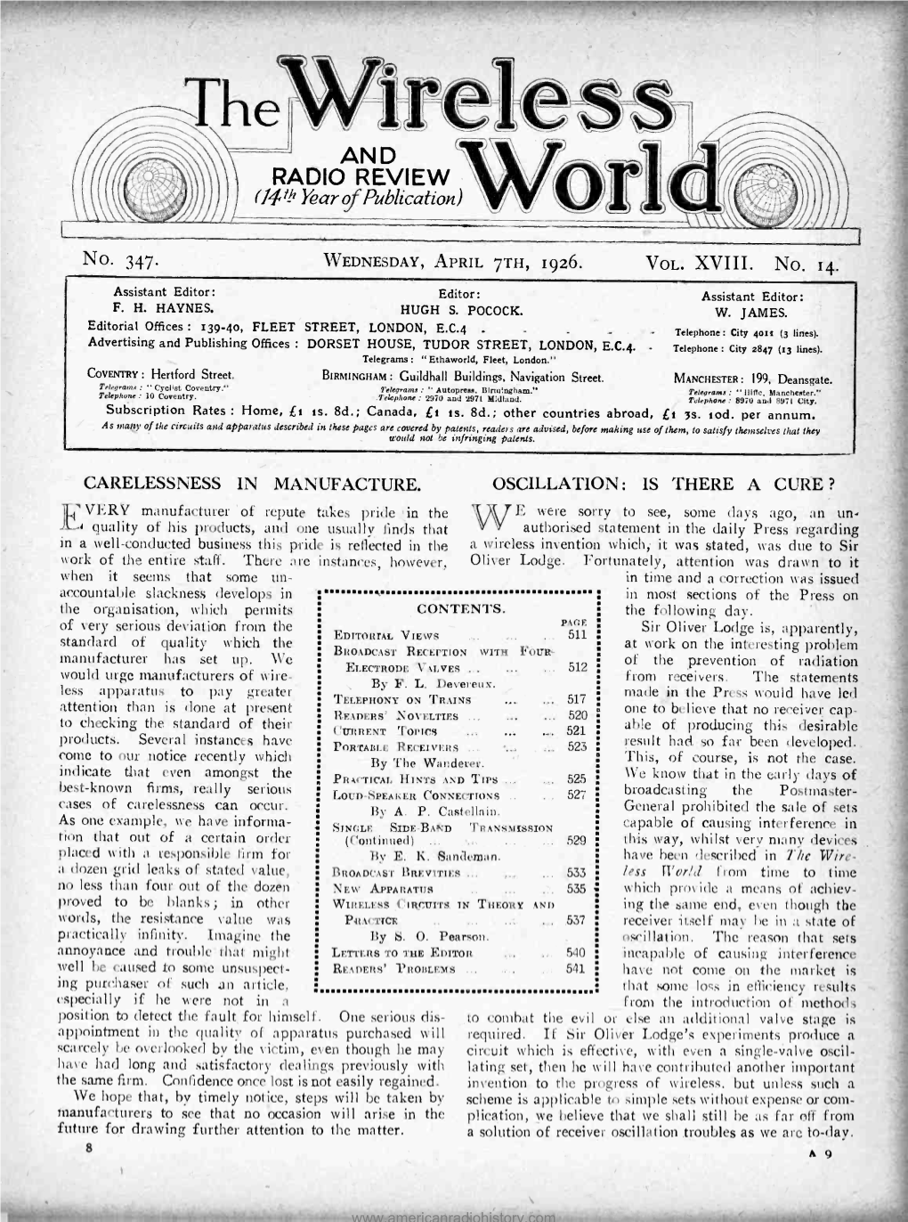 RADIO REVIEW (101 Year L Publication)