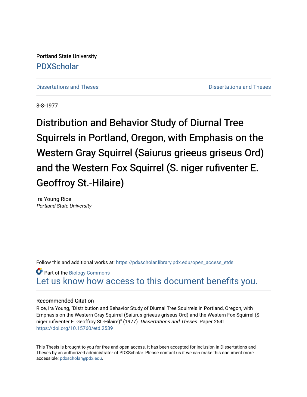 Distribution and Behavior Study of Diurnal Tree