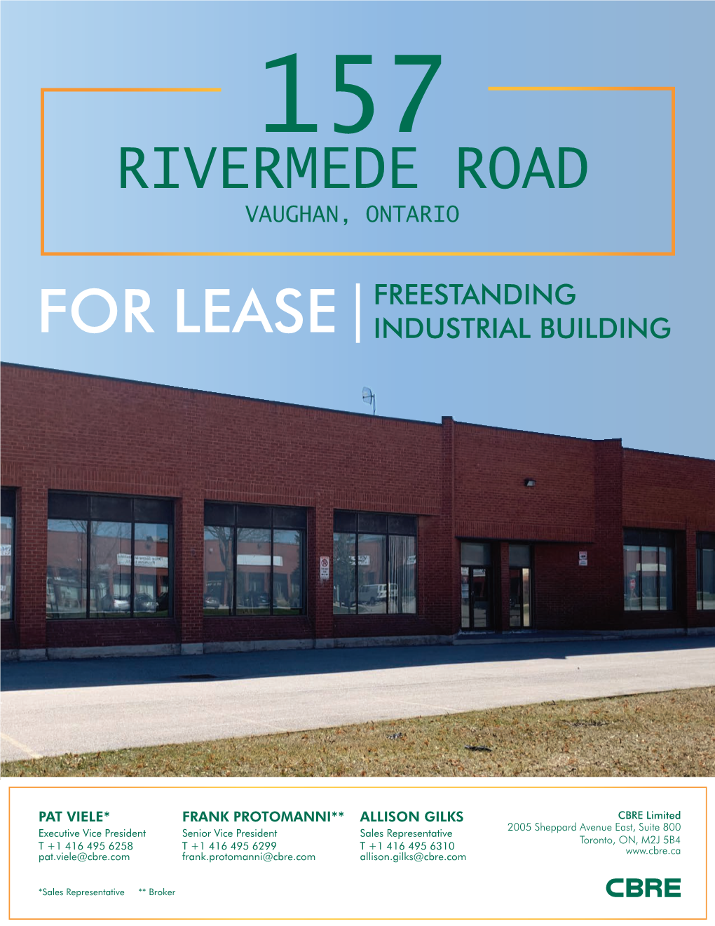 For Lease Industrial Building