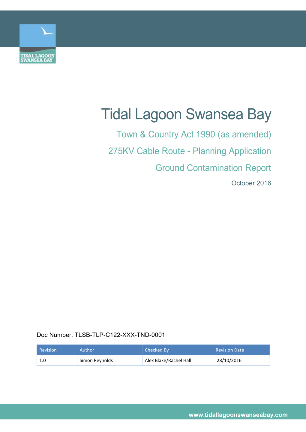 Ground Contamination Report October 2016