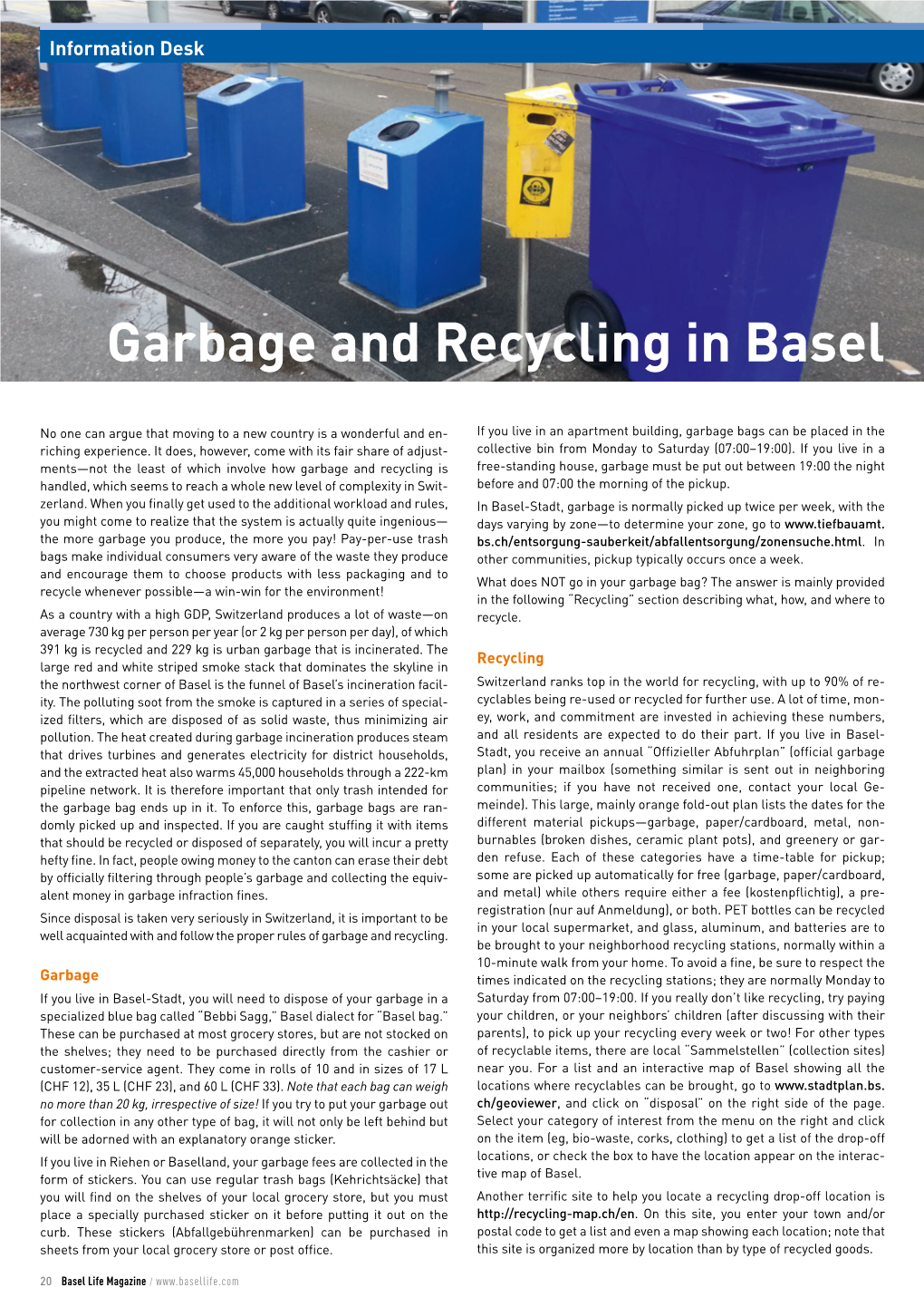 Garbage and Recycling in Basel