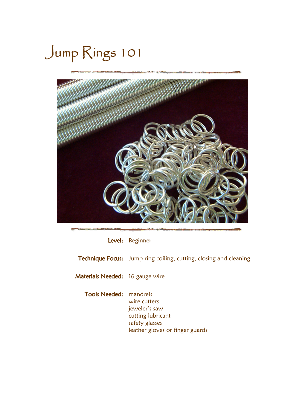 Jump Rings 101