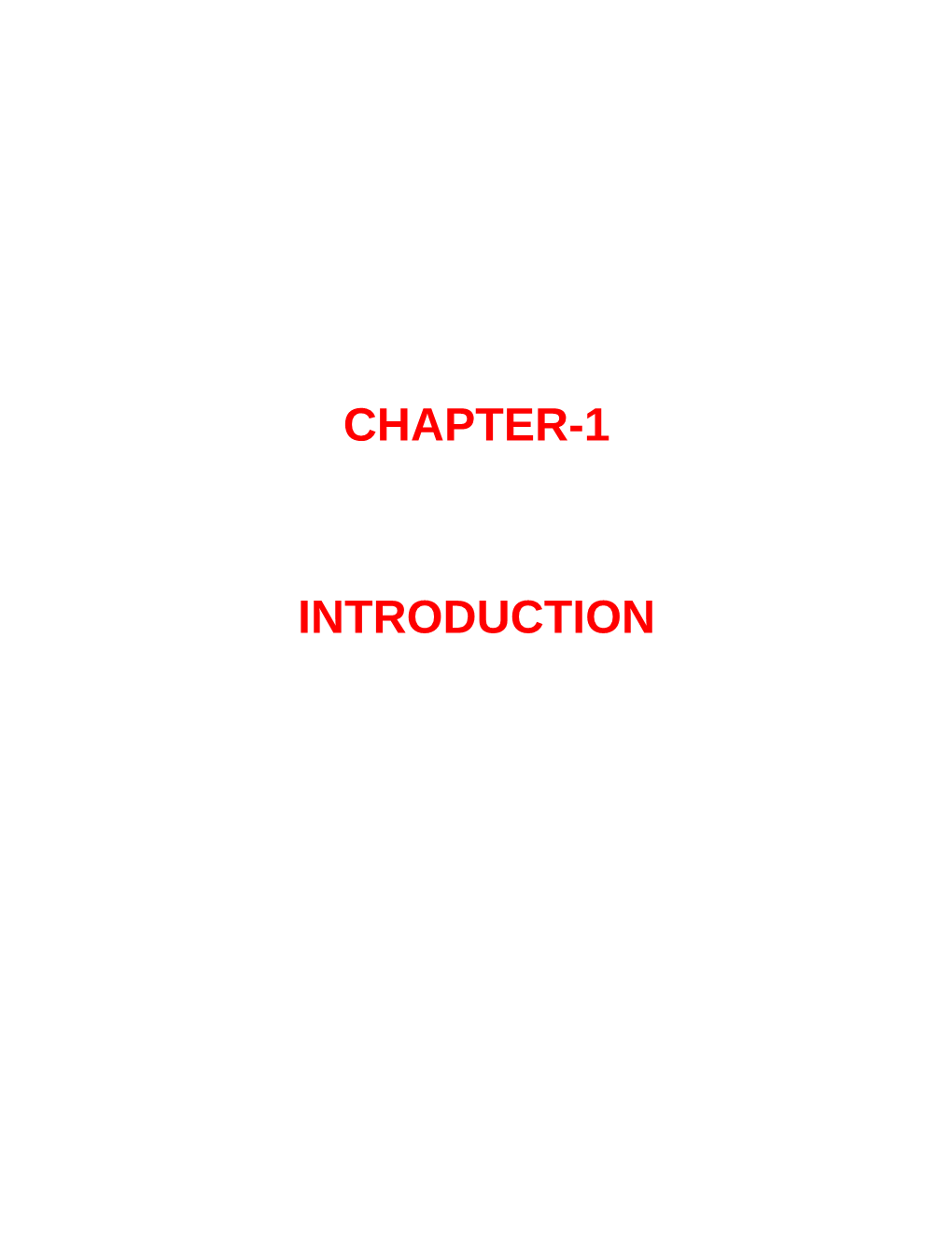 Chapter-1 Introduction