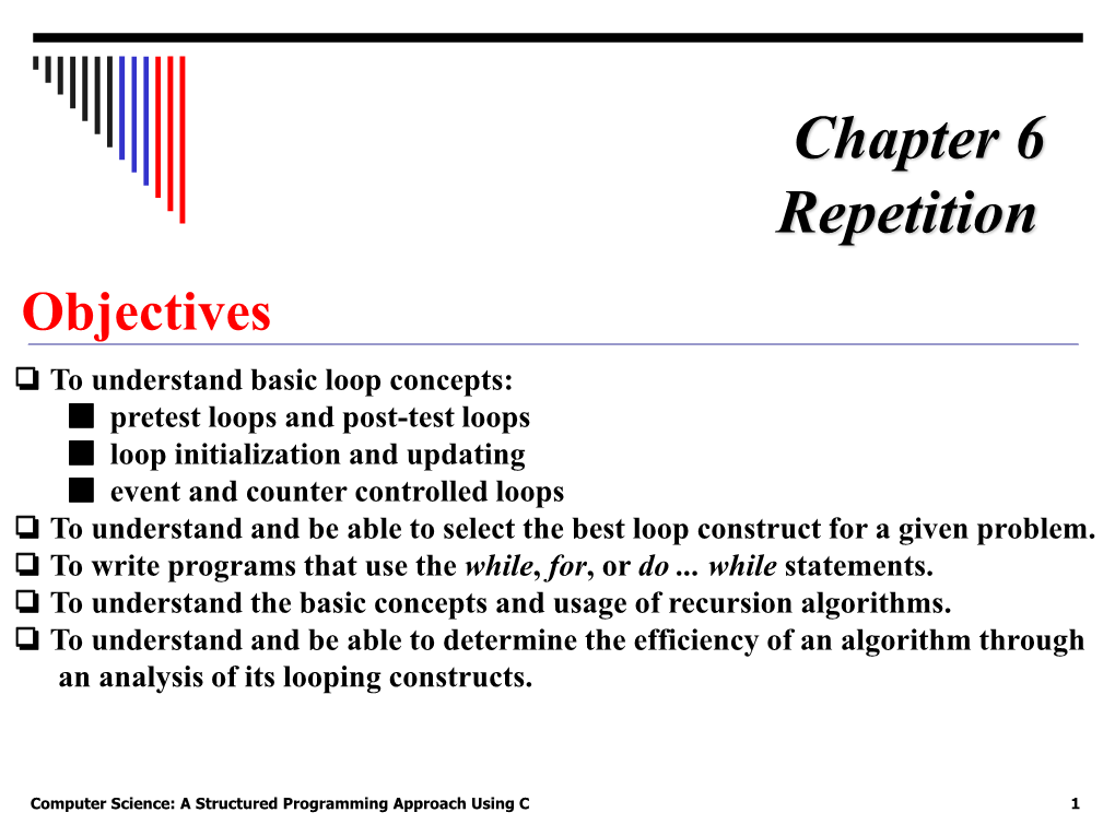 Chapter 6 Repetition