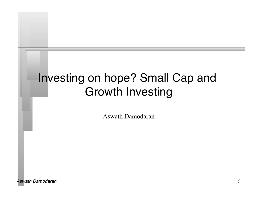 Small Cap and Growth Investing