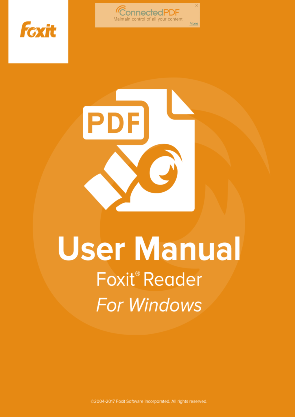 Foxit Reader 9.0.1 Manual
