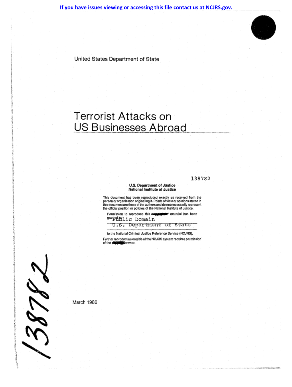 Terrorist Attacks on US Businesses Abroad