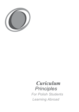 Curiculum Principles for Polish Students Learning Abroad
