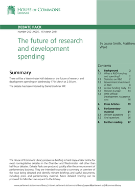 The Future of Research and Development Spending 3