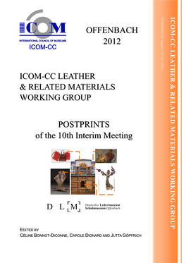 OFFENBACH 2012 POSTPRINTS of the 10Th Interim Meeting