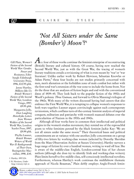 'Not All Sisters Under the Same (Bomber's) Moon'?