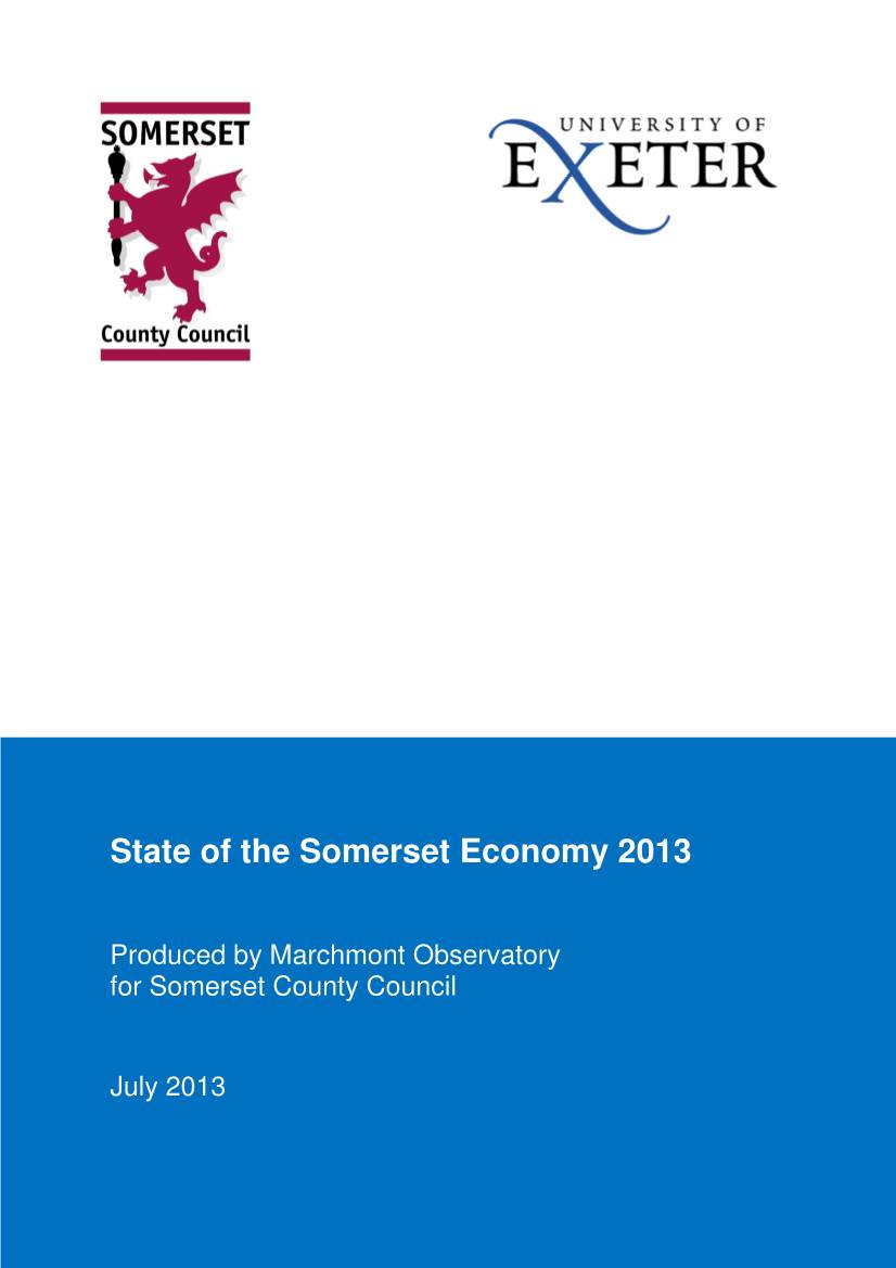 State of the Somerset Economy 2013