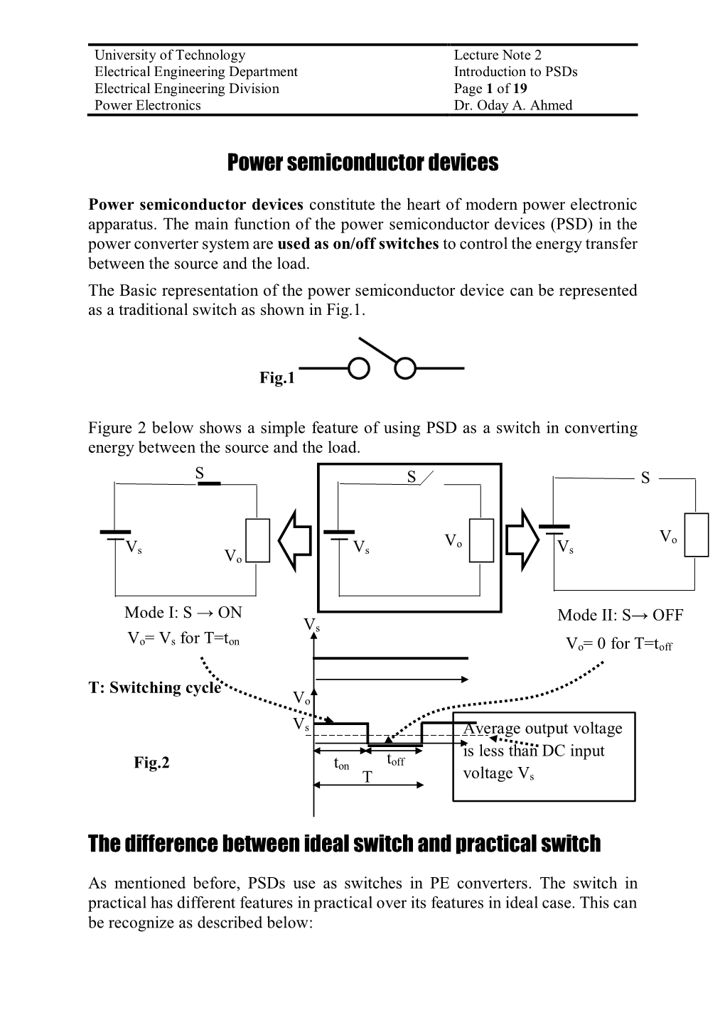 Power Semiconductor Devices the Difference