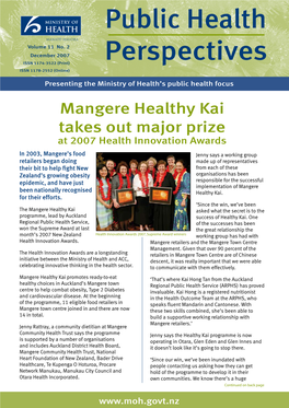 Public Health Perspectives – December 2007 News New Drinking-Water Legislation Passed by Parliament