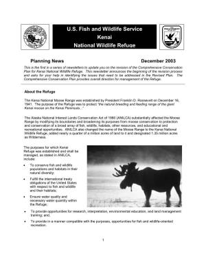 U.S. Fish and Wildlife Service Kenai National Wildlife Refuge