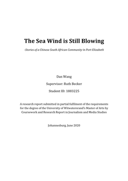 The Sea Wind Is Still Blowing