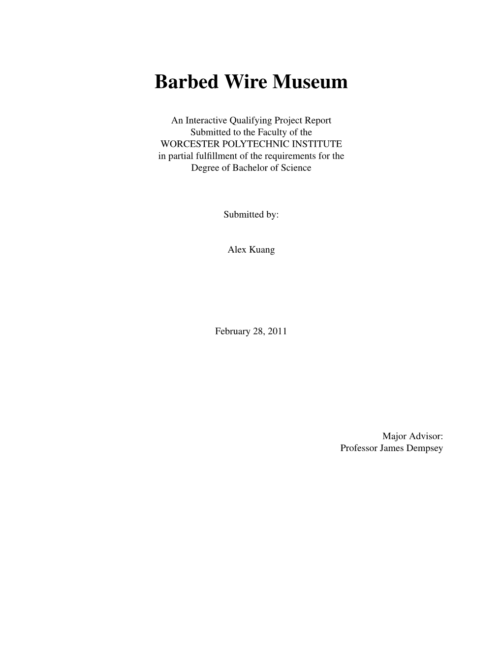 Barbed Wire Museum