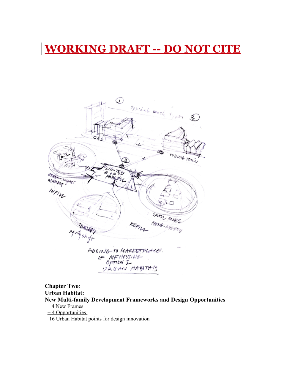 New Multi-Family Development Frameworks and Design Opportunities