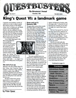 King• S Quest VI: a Landmark Game