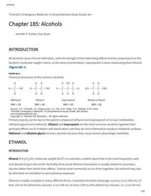 Chapter 185: Alcohols