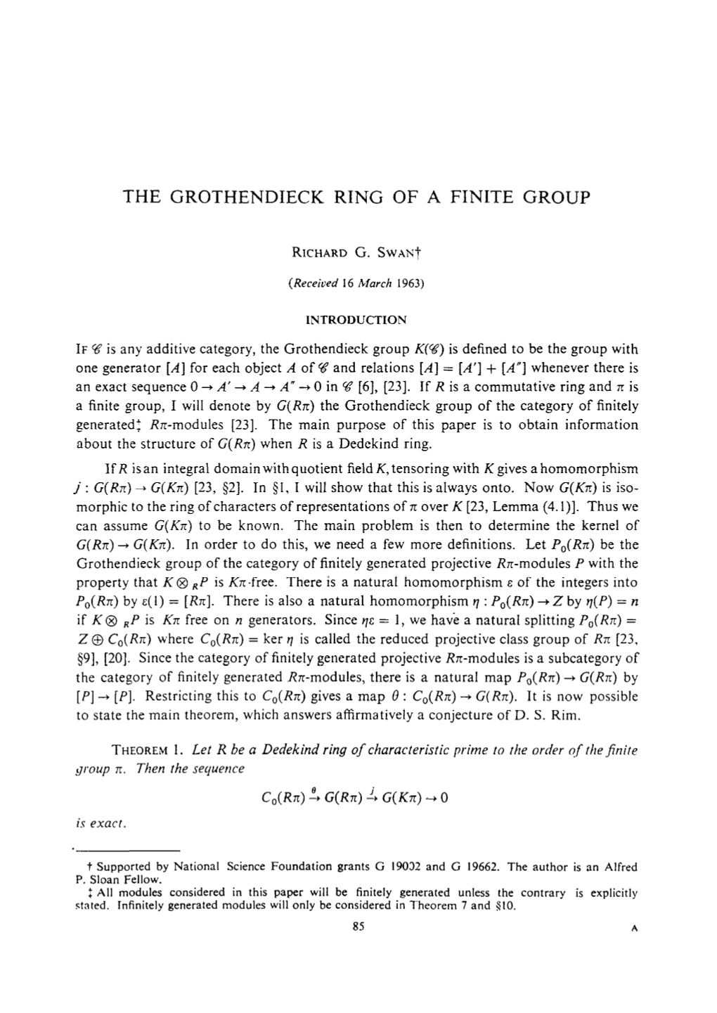 The Grothendieck Ring of a Finite Group