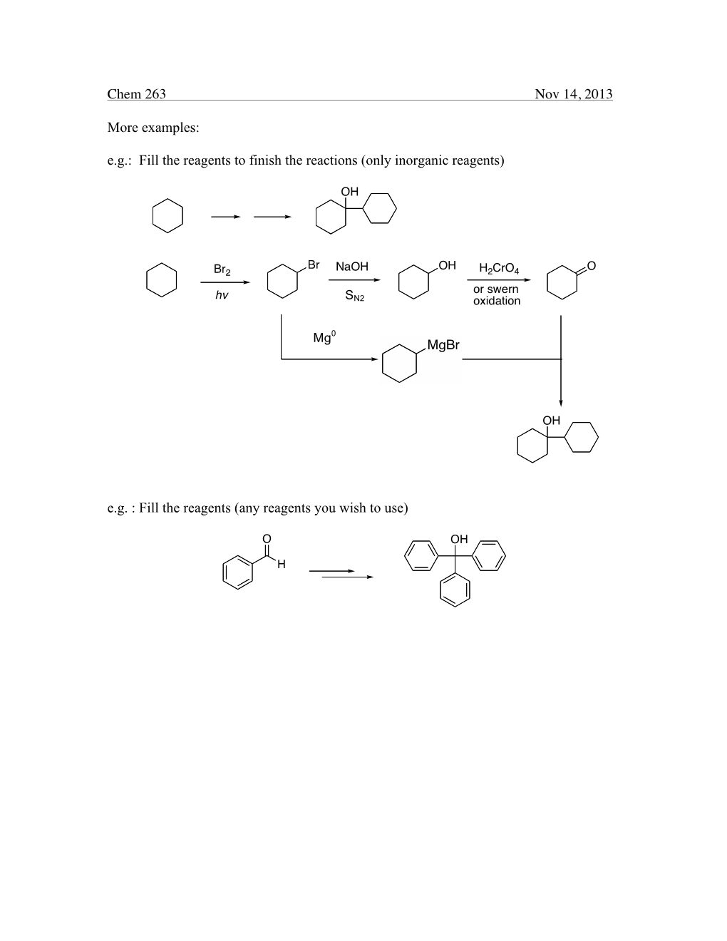 Chem 263 Nov 14 Notes 2013